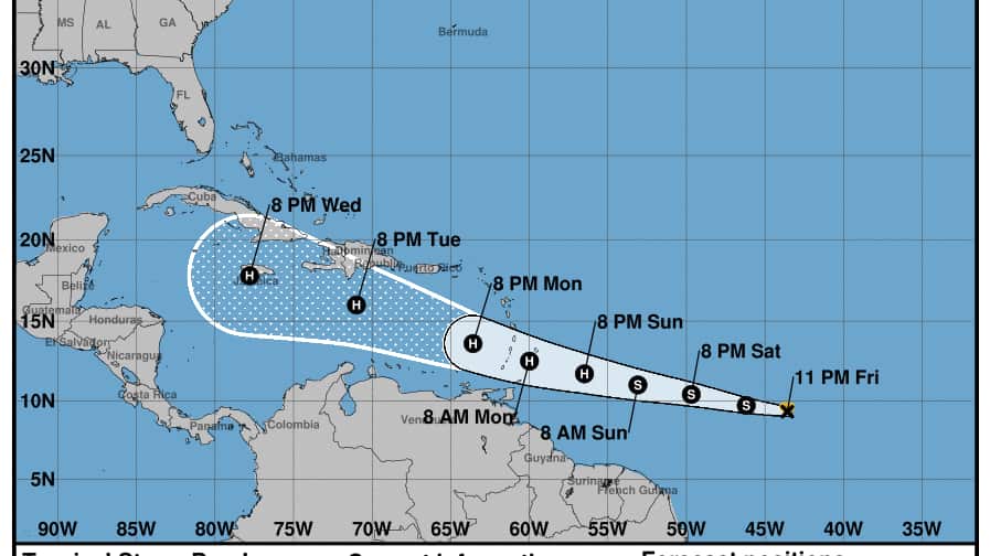 tormenta tropical Beryl