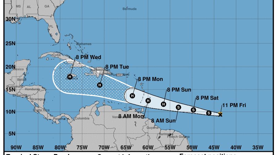 tormenta tropical Beryl