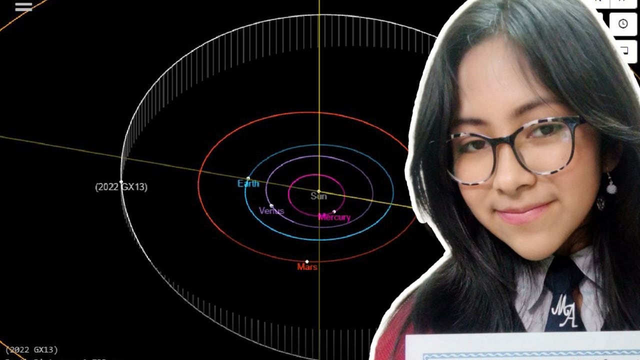 La boliviana Juliana Terán, descubridora del asteroide 2022 GX13