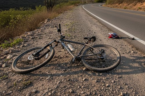 En condición de cuidado ciclista atropellado en Barceloneta