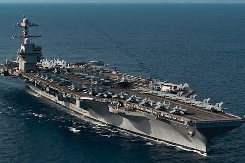 EEUU despliega portaaviones en Latinoamérica en plena tensión con Venezuela