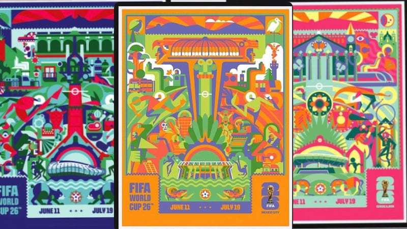 Cuemanche mezcla arte, fútbol e historia en los afiches oficiales de la Copa Mundial 2026