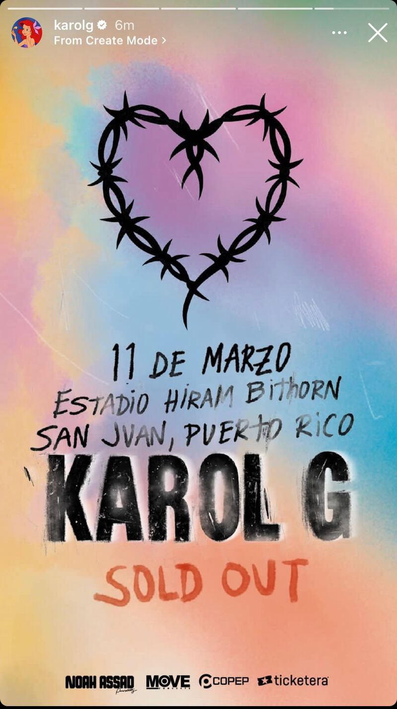 Boletos para Karol G
