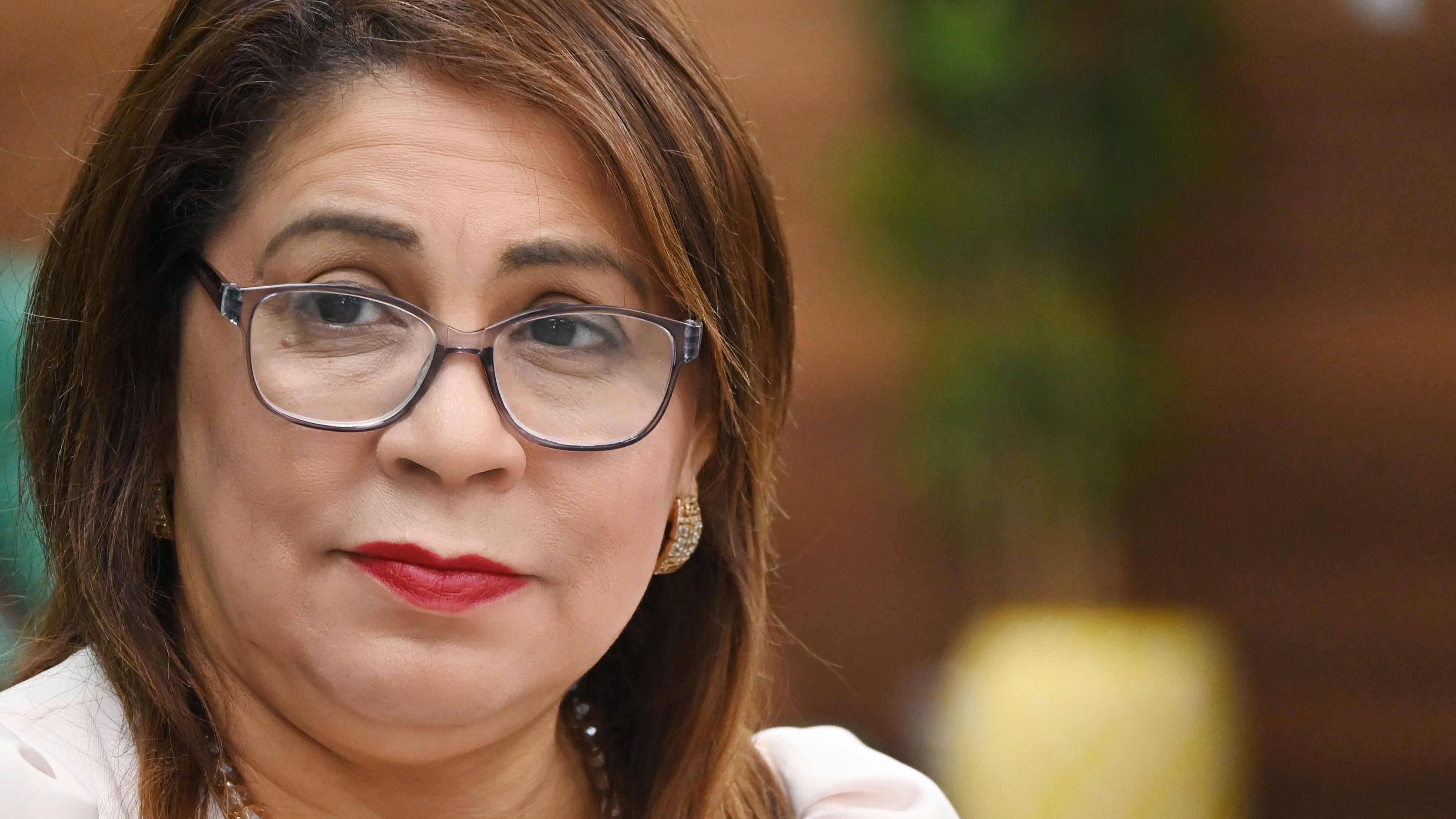 Nilda Pérez Coordinadora del Partido Dignidad y aspirante a la presidencia de dicho partido