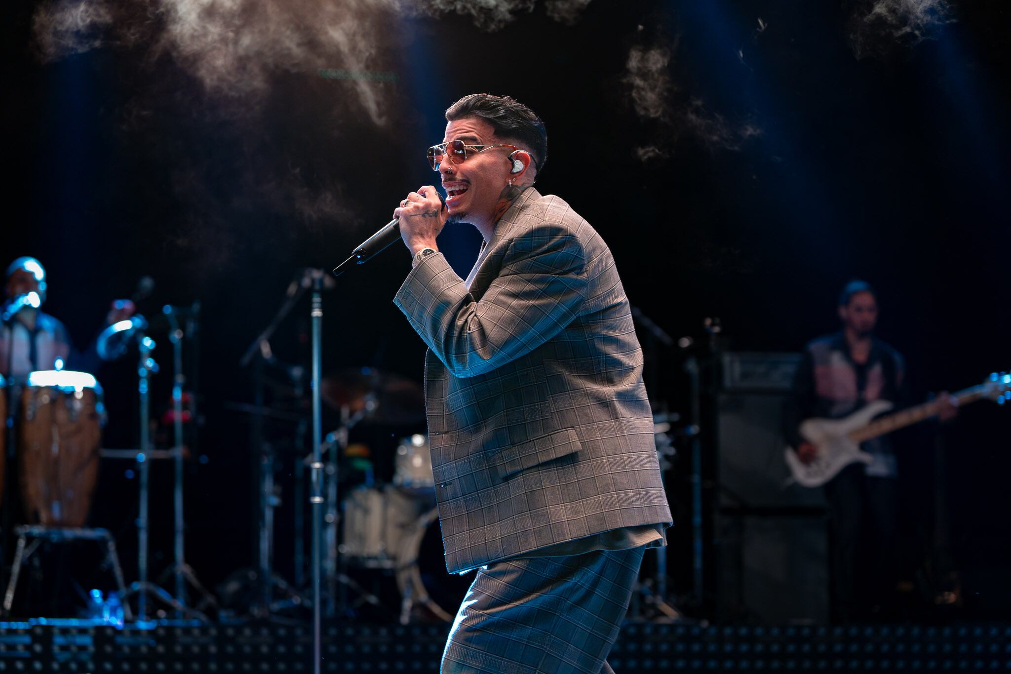 Concierto de Rauw Alejandro en la Plaza del Quinto Centenario en San Juan.