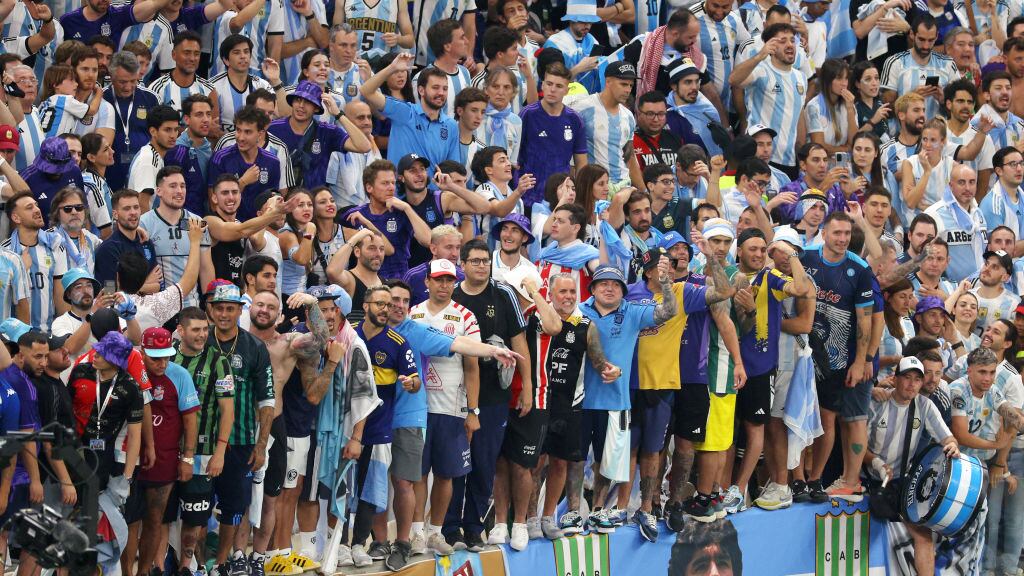 Mujer argentina hizo toples en pleno estadio de la final de Qatar 2022