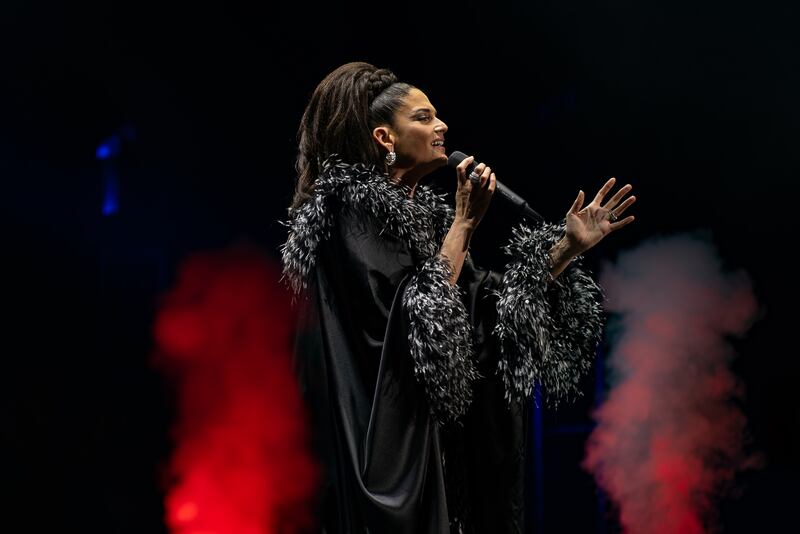 Natalia Jiménez en el Coliseo de Puerto Rico.