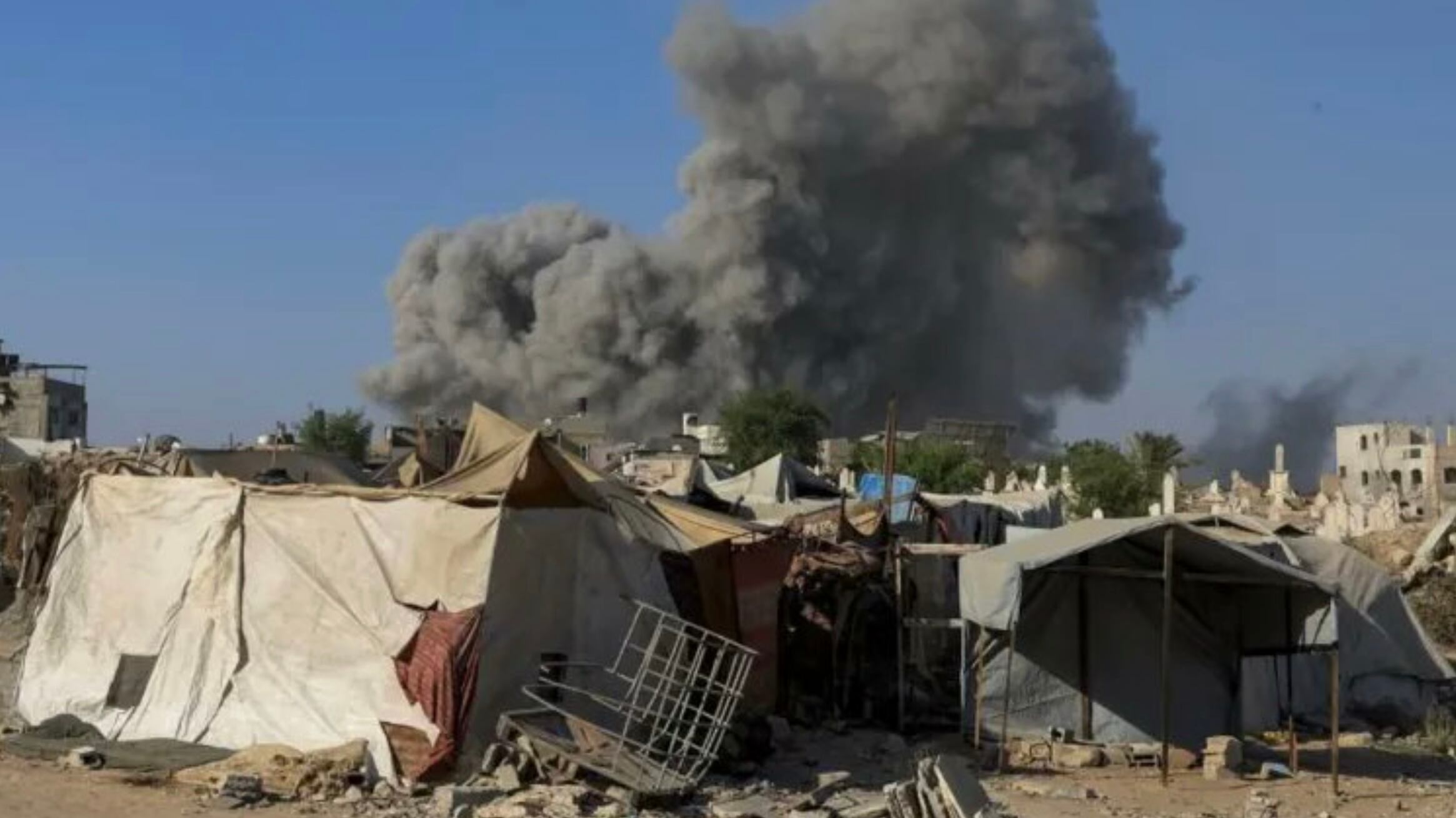 Bombardeos israelíes en Ciudad de Gaza