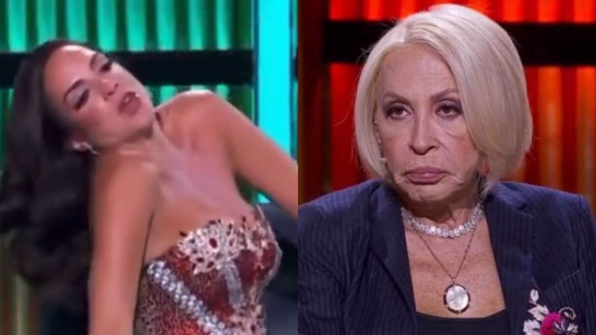 Samira Jalil, panelista de "LCDLF All Stars", y Laura Bozzo.