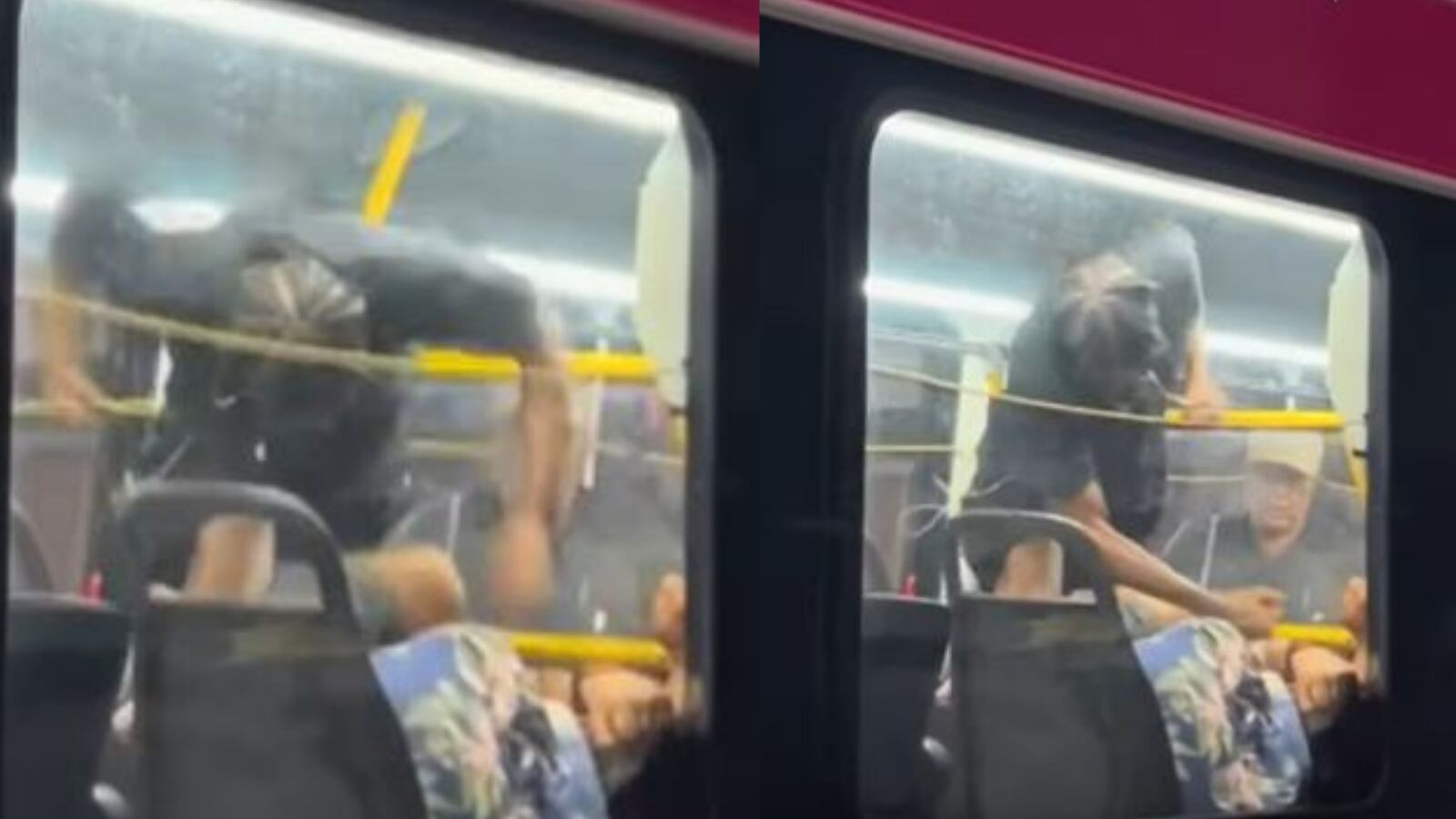 Captan pelea entre pasajeros en guagua de la AMA