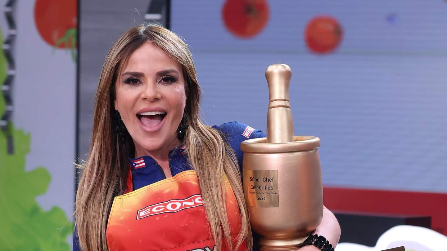 Saudy Rivera gana la primera temporada de “Super Chef Celebrities”.