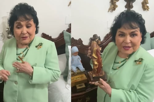 ¿Un bebé en el altar de Carmelita Salinas? Hallan extraño objeto en su casa tras polémica por “rituales"