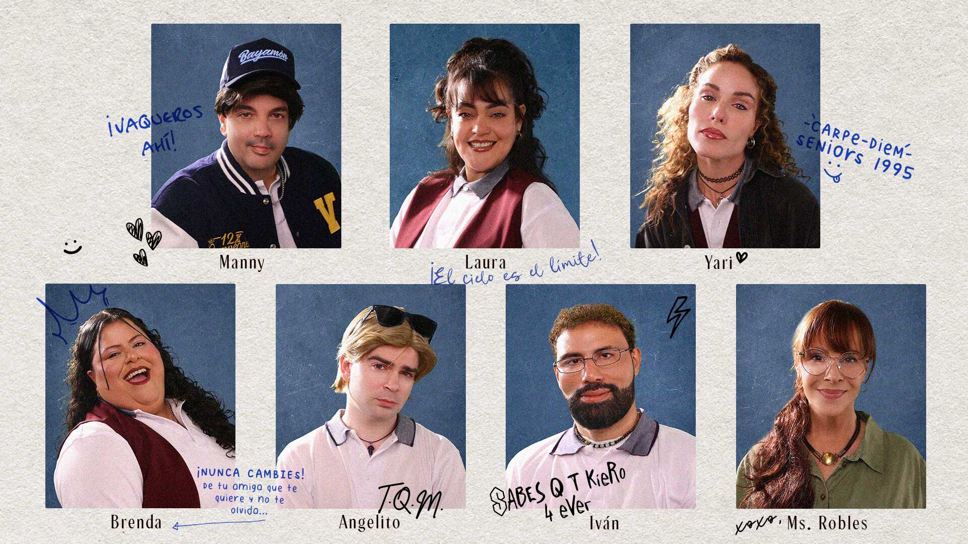 Elenco de “Reunión de clase”.