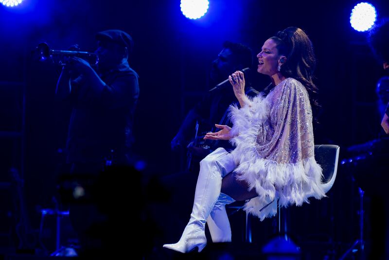 Natalia Jiménez en el Coliseo de Puerto Rico.