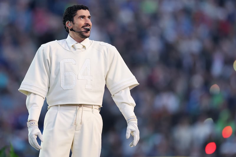 Bad Bunny en el Super Bowl.