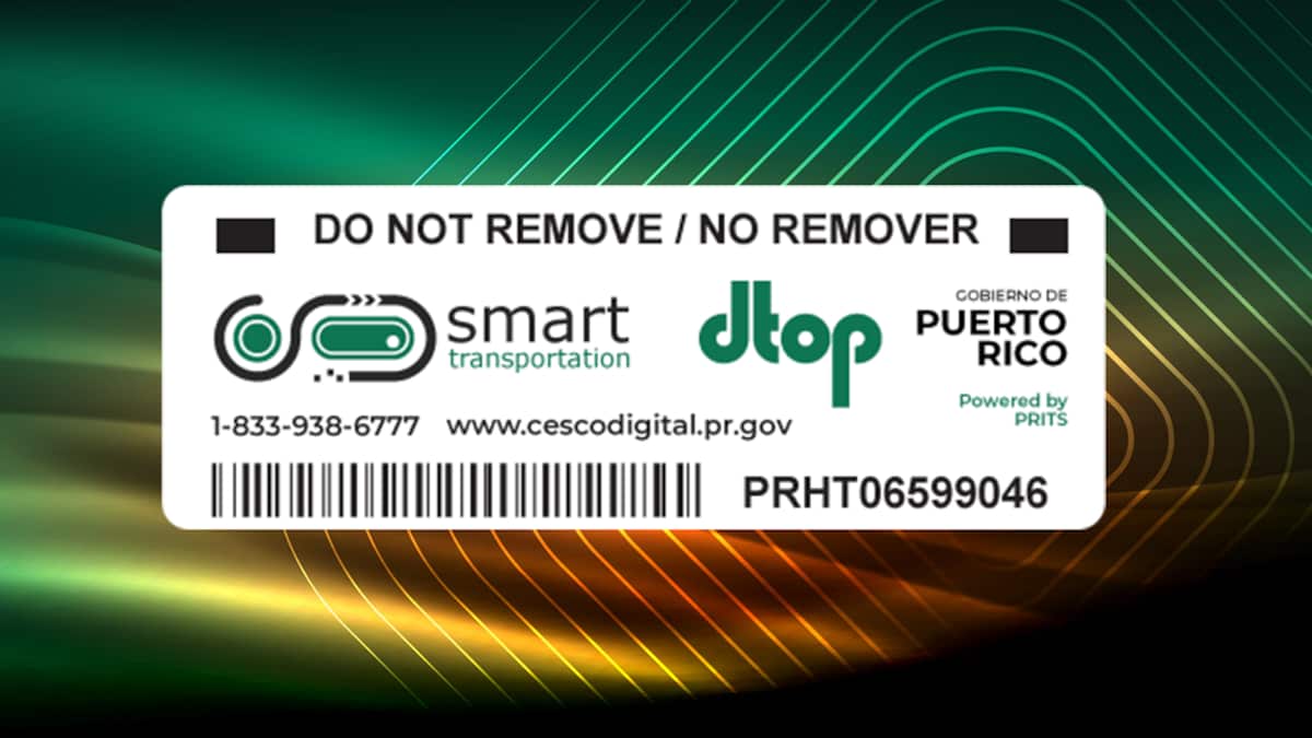 Marbete electrónico