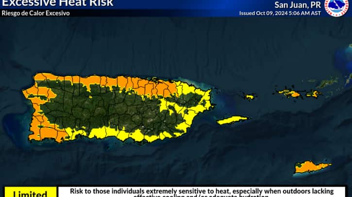 Advertencia de calor.