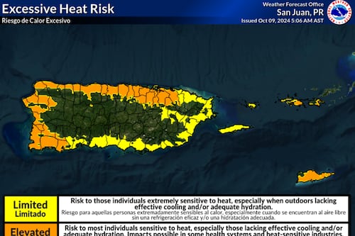 Emiten advertencia de calor excesivo para este miércoles