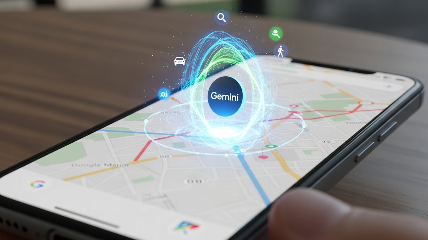 Gemini y Google Maps / Imagen conceptual / Whisk-FW