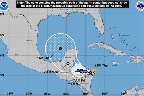 Se forma en el Caribe la tormenta tropical Sara