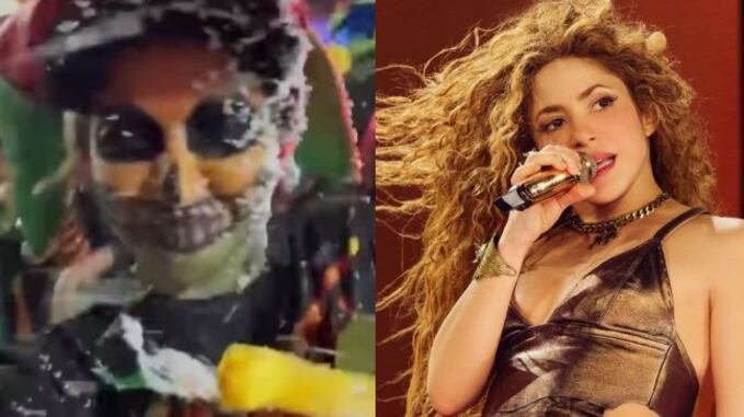 Shakira engañó a todos: salió maquillada y de incógnito en desfile de La Guacherna en el Carnaval de Barranquilla.