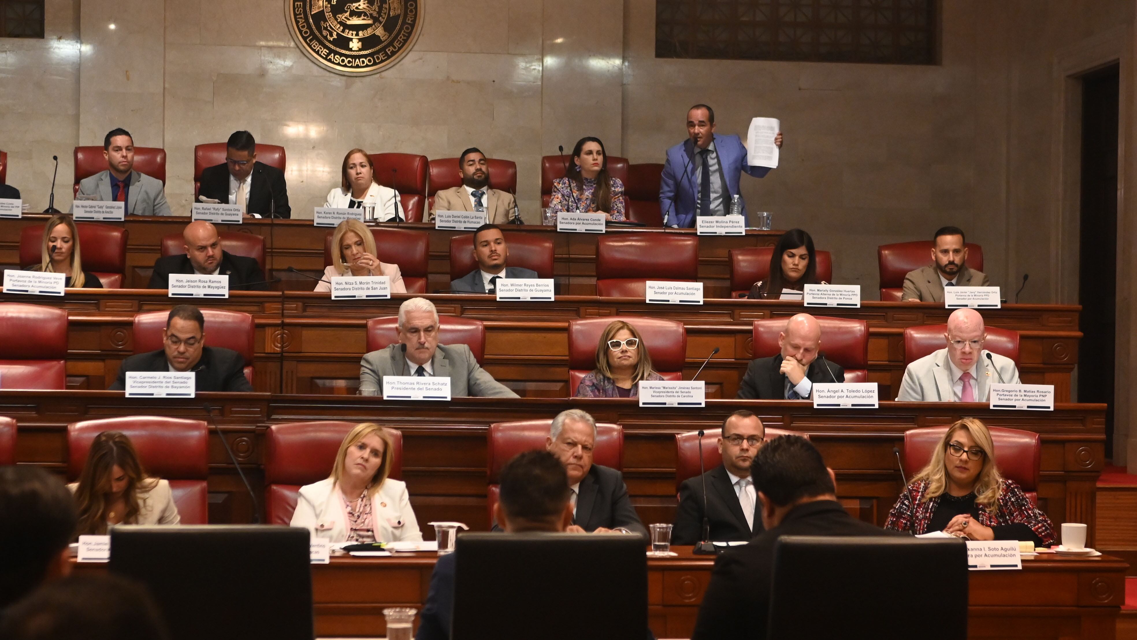 El designado secretario del Departamento de Recursos Naturales y Ambientales (DRNA), Waldemar Quiles. Sección de preguntas de la Comisión Total del Senado