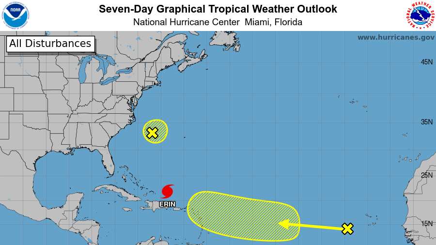 Boletín del Huracán Erin a las 8:00 p.m. (8/17/2025)