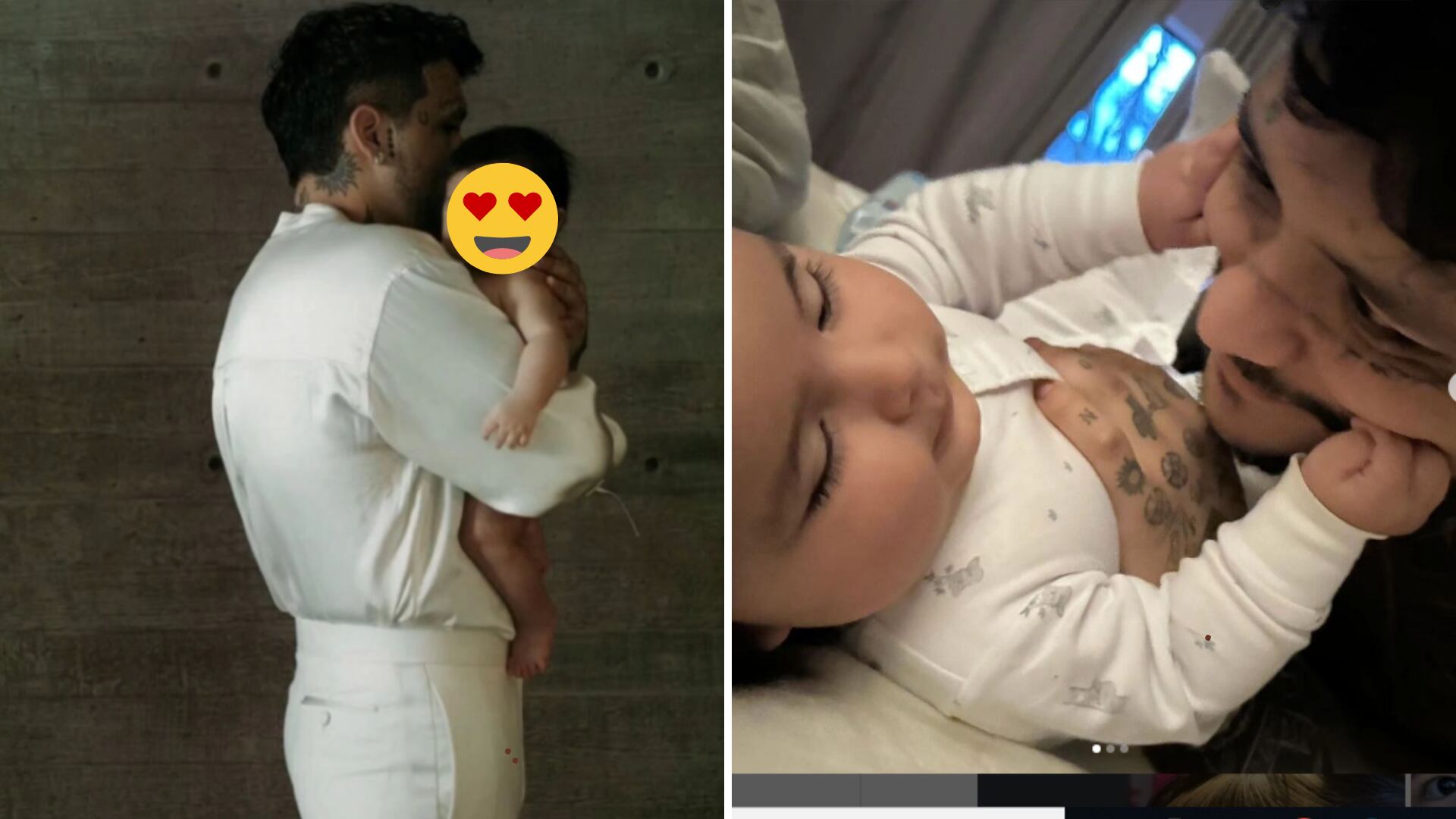 Nodal y su hija Inti. Desde que anunció su romance con Ángela Aguilar no ha compartido más imágenes de su pequeña, salvo el Día del Padre.