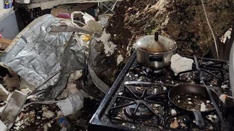 Derrumbe Arecibo. (Suministrada por la Policía)