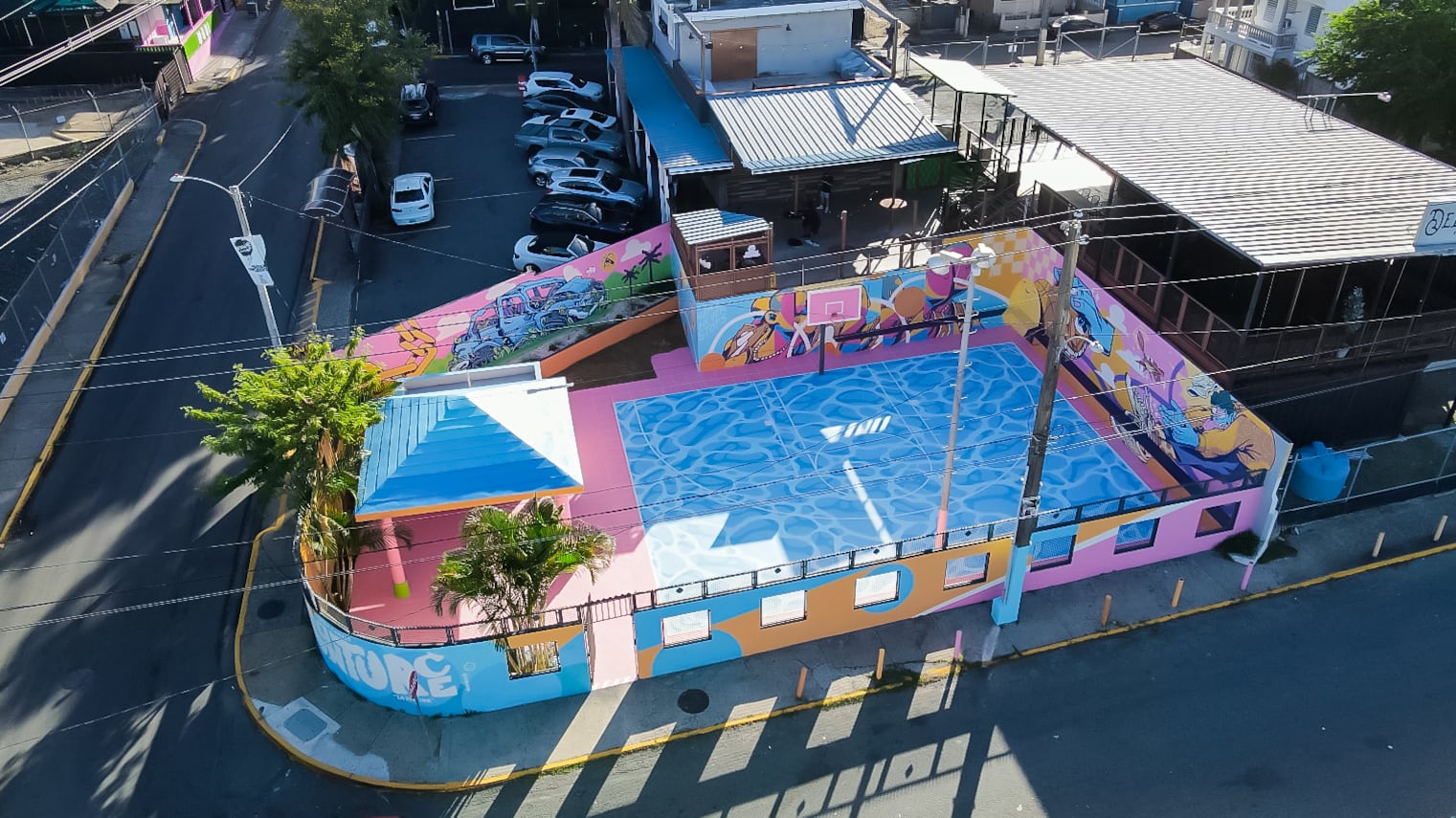 cancha de baloncesto La Placita, en Santurce.