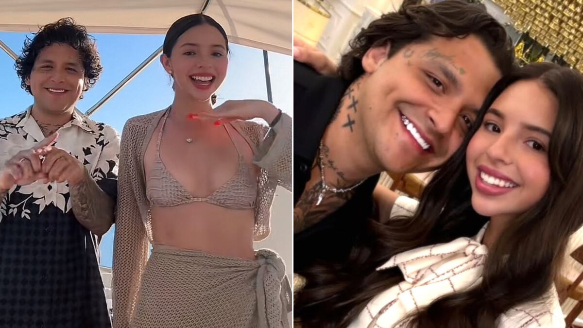 Christian Nodal y Ángela Aguilar