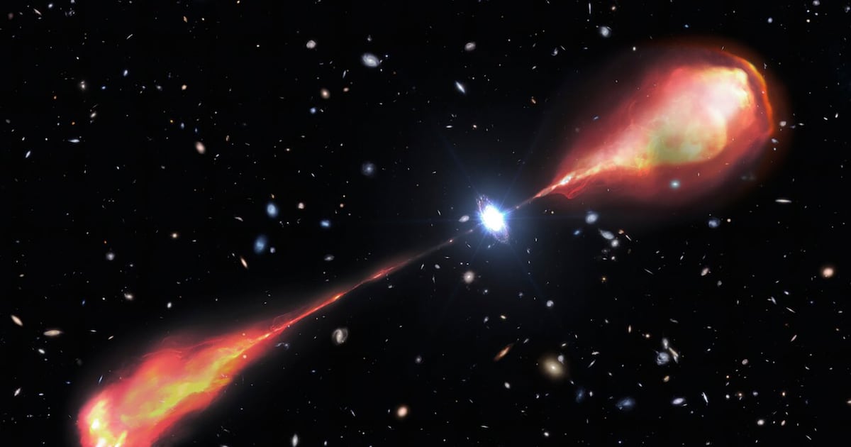 Descubren el chorro de radio más grande en la historia del universo