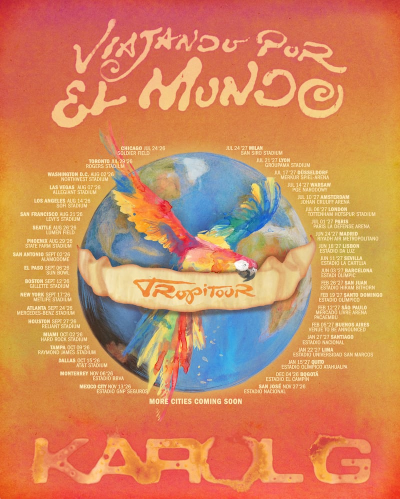Fechas de 'Viajando Por El Mundo Tropitour'.