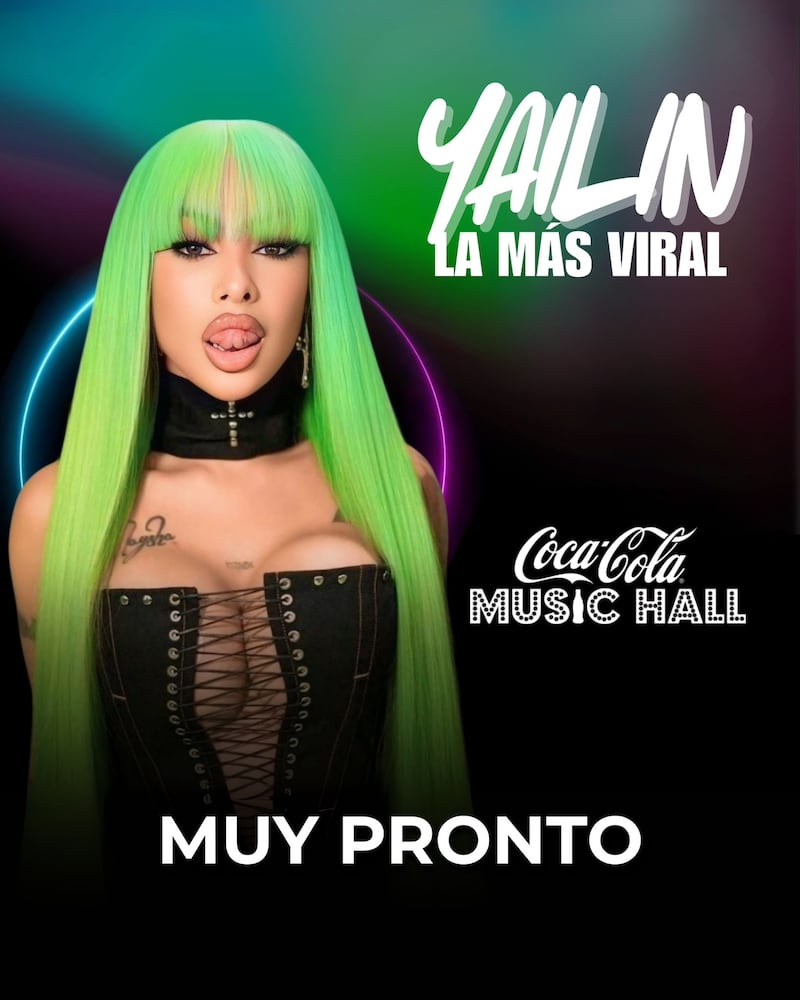 Yailin La Más Viral confirmó que se presentará por primera vez en la Isla en el Coca-Cola Music Hall, en San Juan.