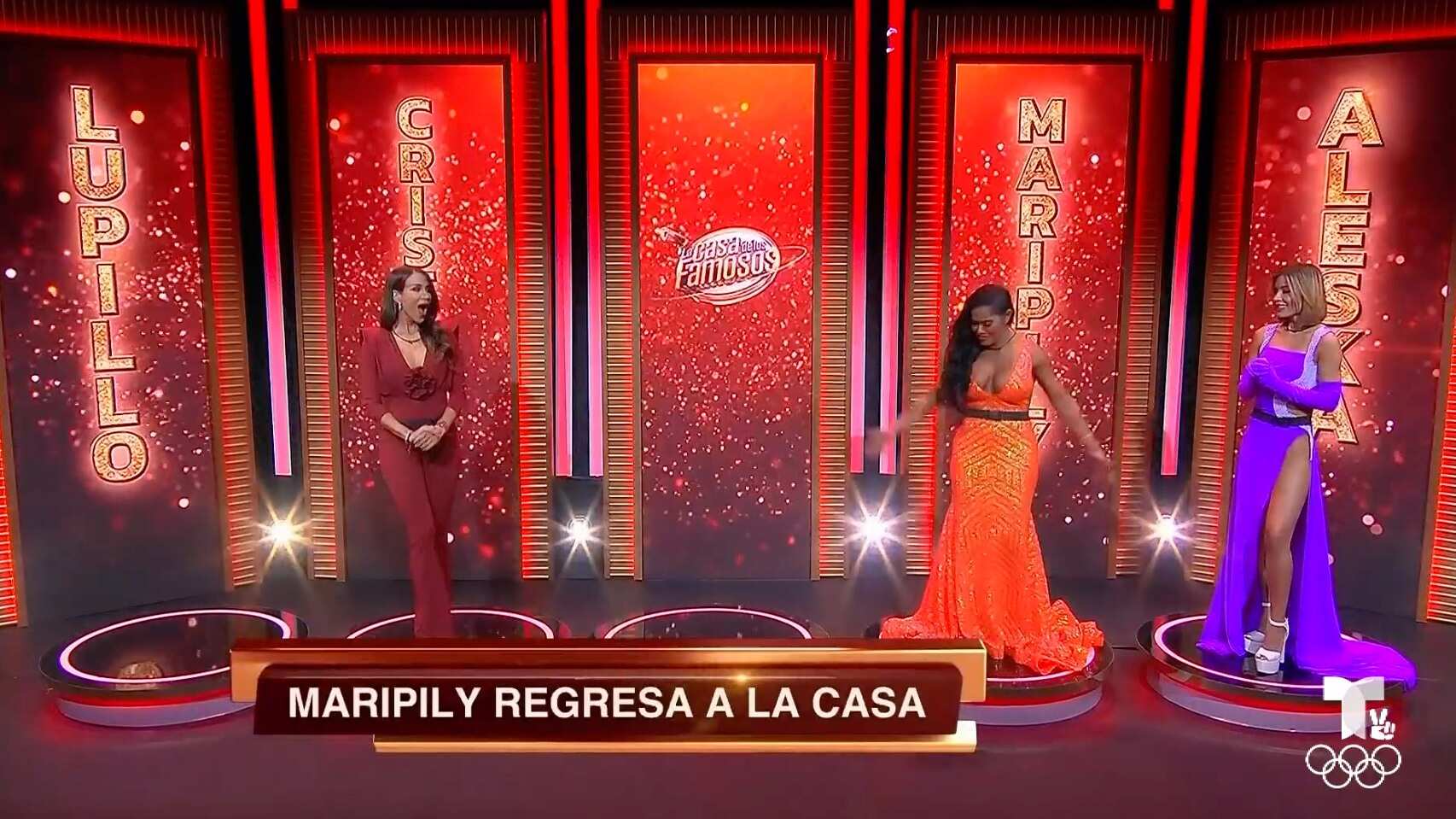 Cristina, Maripily y Aleska en la catorceava eliminación de LCDLF 4.