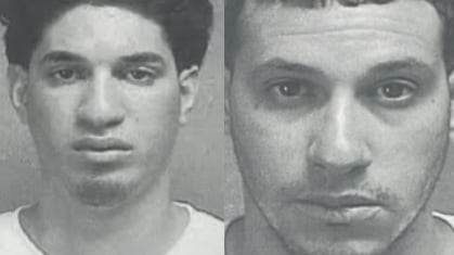 Jexziel Rivera Pirela y Jean L. Castro Pérez, arrestados tras balacera y persecución en Toa Baja.