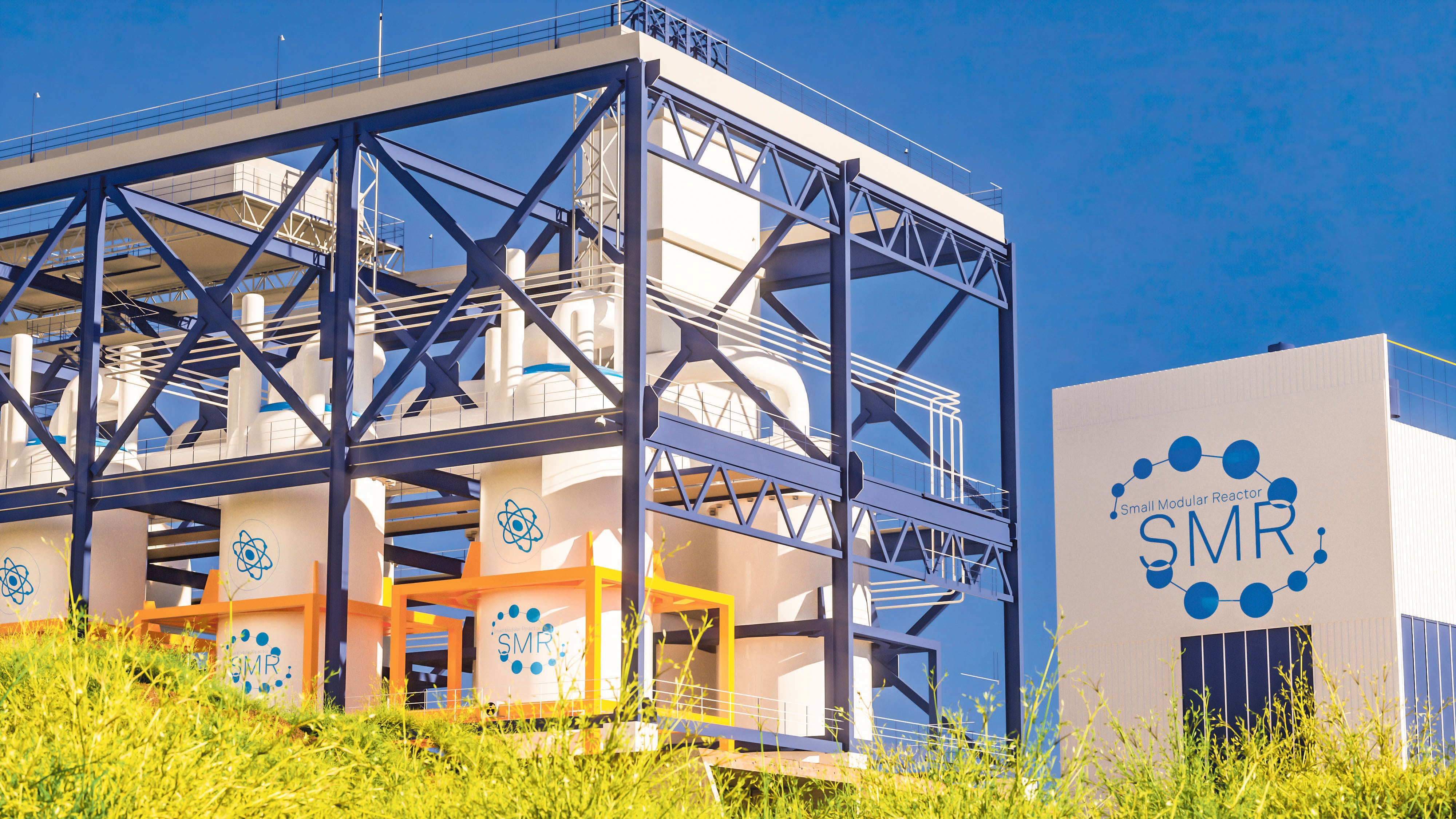 Central nuclear modular de pequeño reactor (SMR, en inglés).