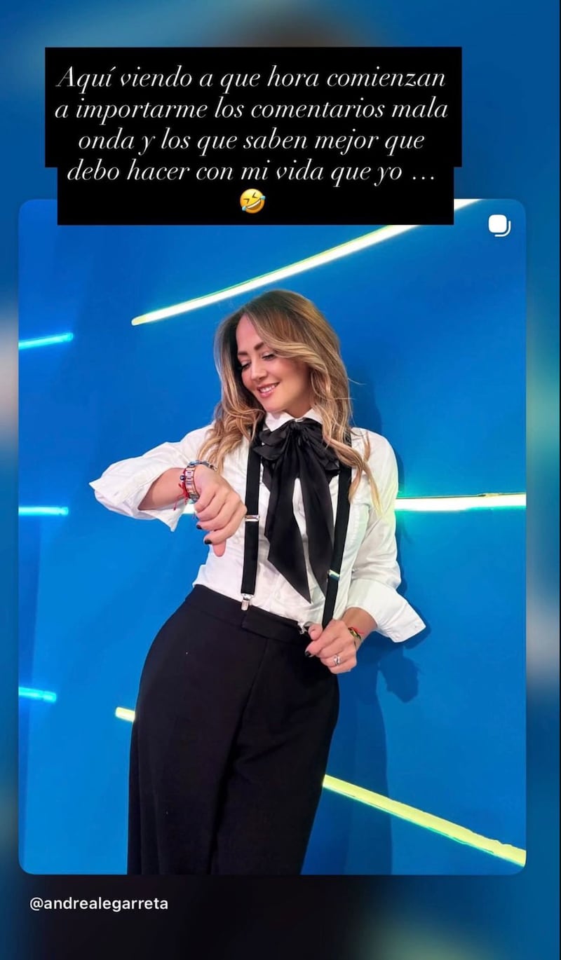 Andrea Legarreta se burla de las críticas por andar con un hombre 20 años menor