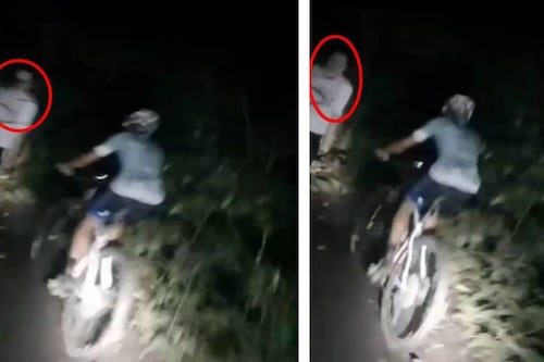 ¡Qué miedo! Ciclistas se topan con fantasma mientras recorrían un sendero en Argentina 