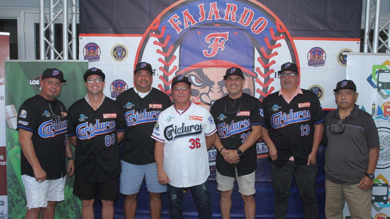Equipo técnico de los Cariduros de Fajardo.