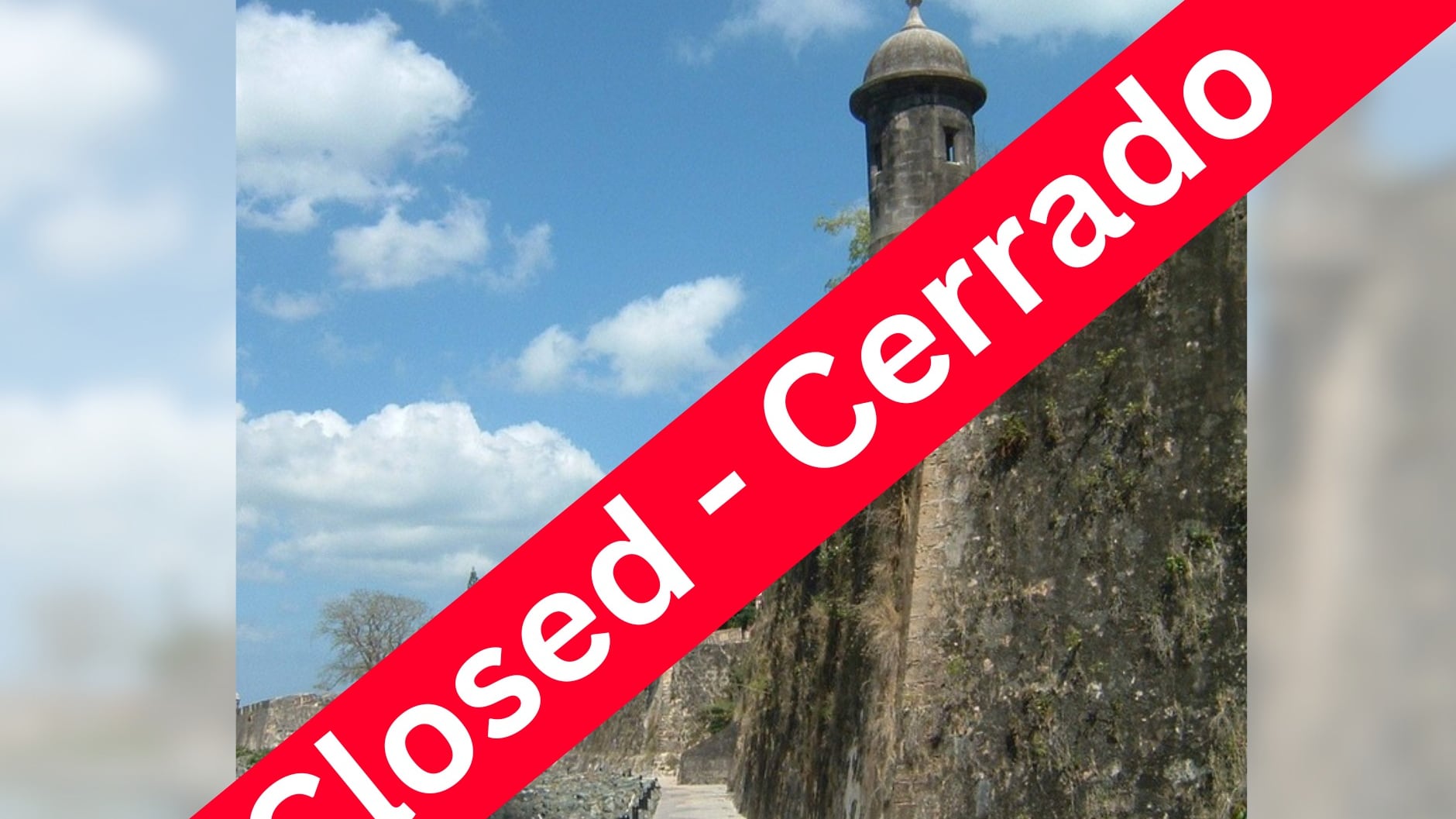 Cierre del Paseo del Morro en el Viejo San Juan