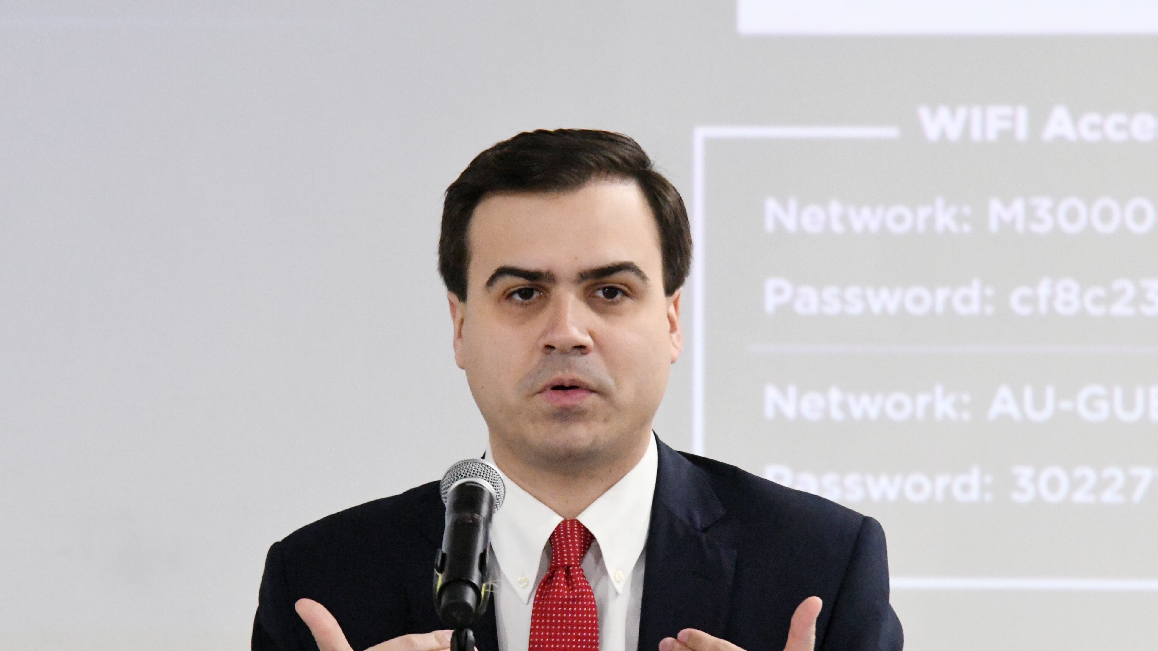 El Comisionado Residente en Washington, Pablo José Hernández, participa del foro de la Universidad Atlantic, "Agenda 2025