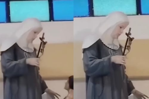 ¿Milagro o ilusión óptica? Video de una imagen religiosa “parpadeando” desata furor y debate en redes