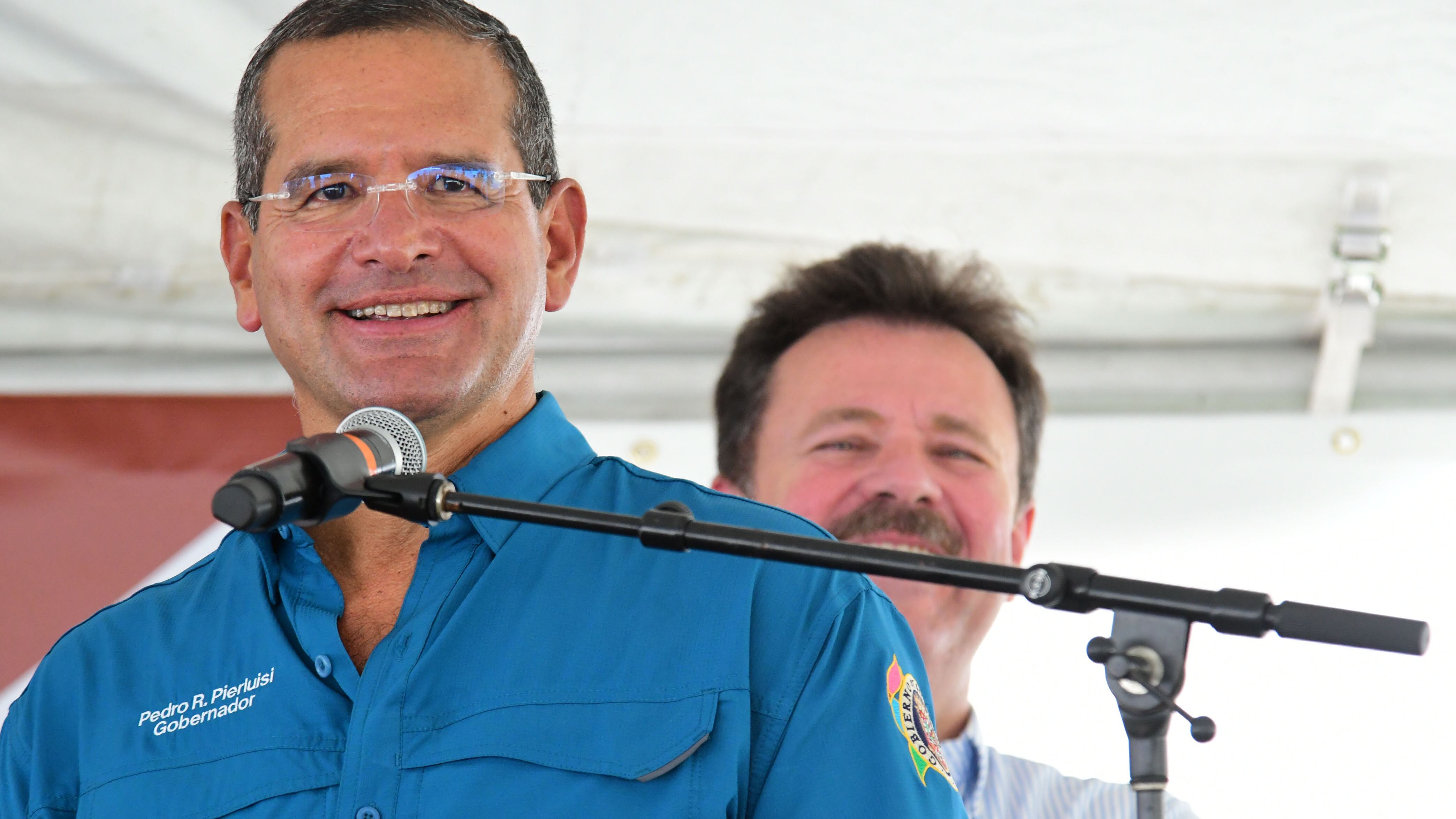 El gobernador , Pedro Pierluisi. Inauguracion de Proyecto de Mitigacion de inundaciones de Carolina
