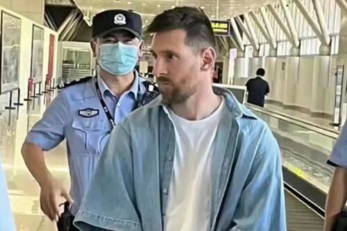 ¡Messi fue detenido en China! El argentino está junto a su selección en una gira por Asia