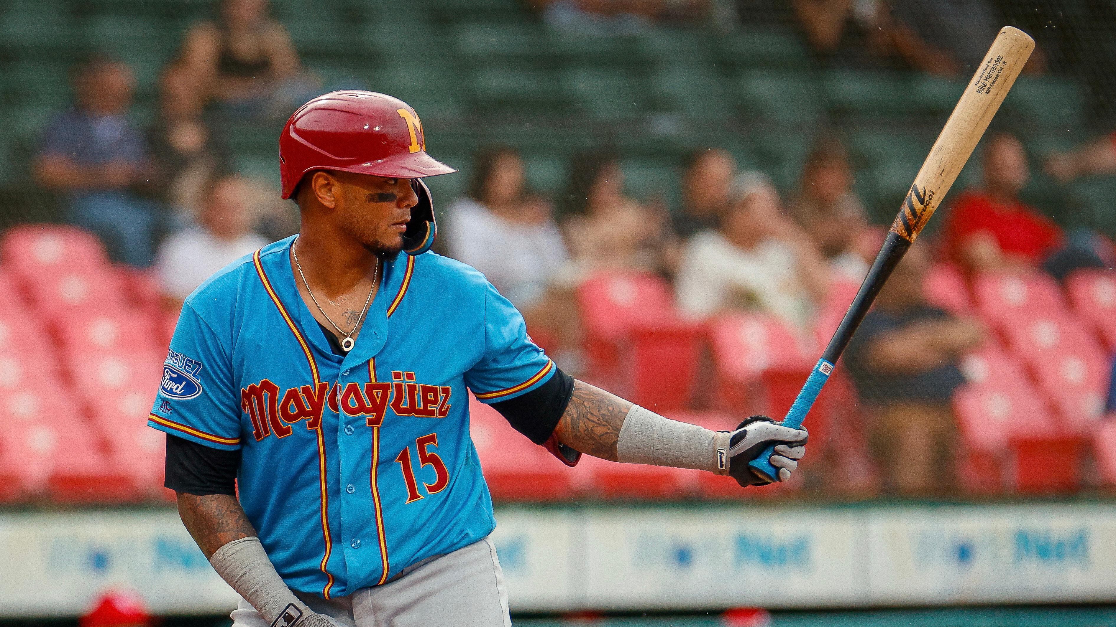 Martín "Machete" Maldonado, receptor del equipo de los Indios de Mayagüez