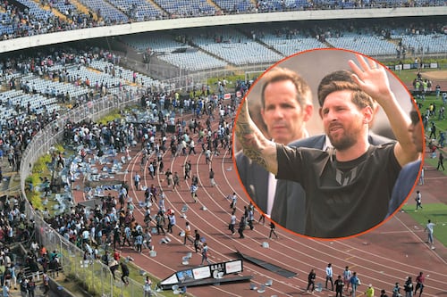 Aficionados provocan caos durante aparición de Messi en la India