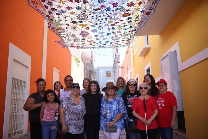 “San Juan Tejido” es parte del proyecto cultural "Arte en los callejones".