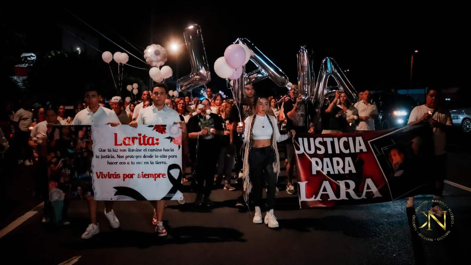 Marcha para reclamar justicia ante la muerte de Lara Camila González