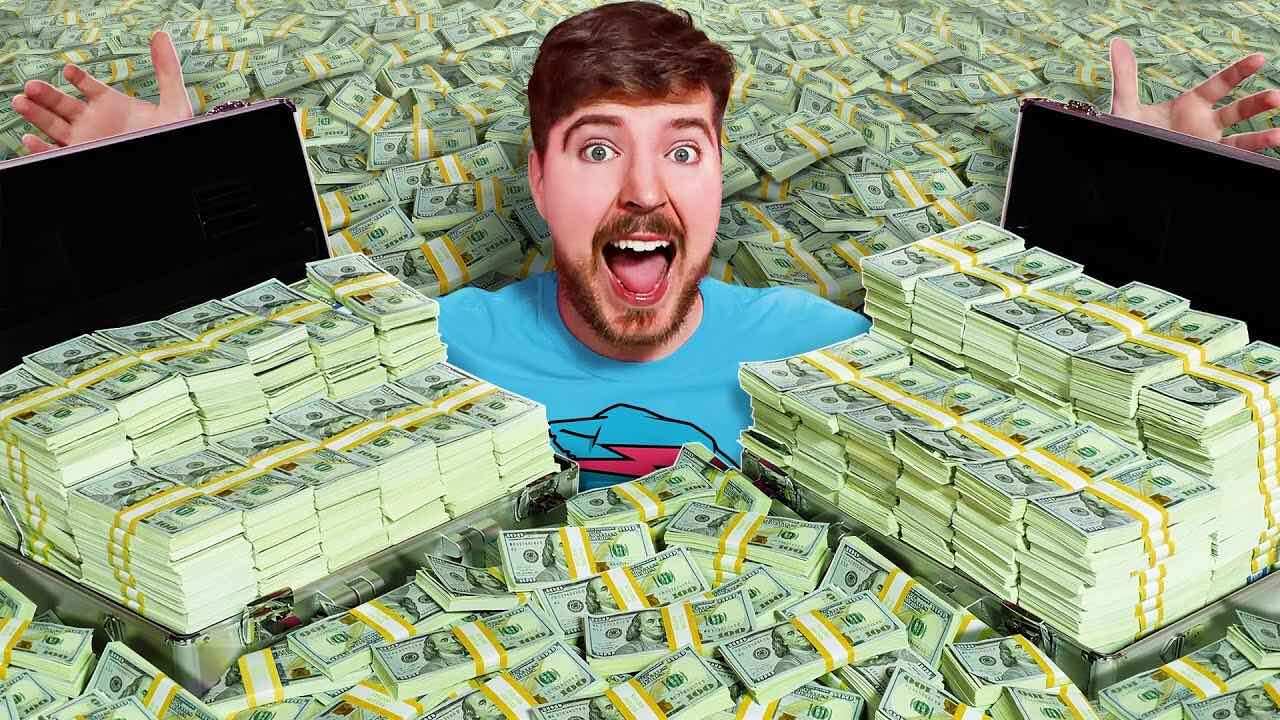 MrBeast es aplaudido por entregar dólares a personas desconocidas.